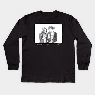 We is the Team (Black Ink Version) Kids Long Sleeve T-Shirt